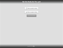 Tablet Screenshot of mykidsreallyeatthis.com